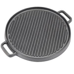Breeins Cast Iron Grill Pan With Handles