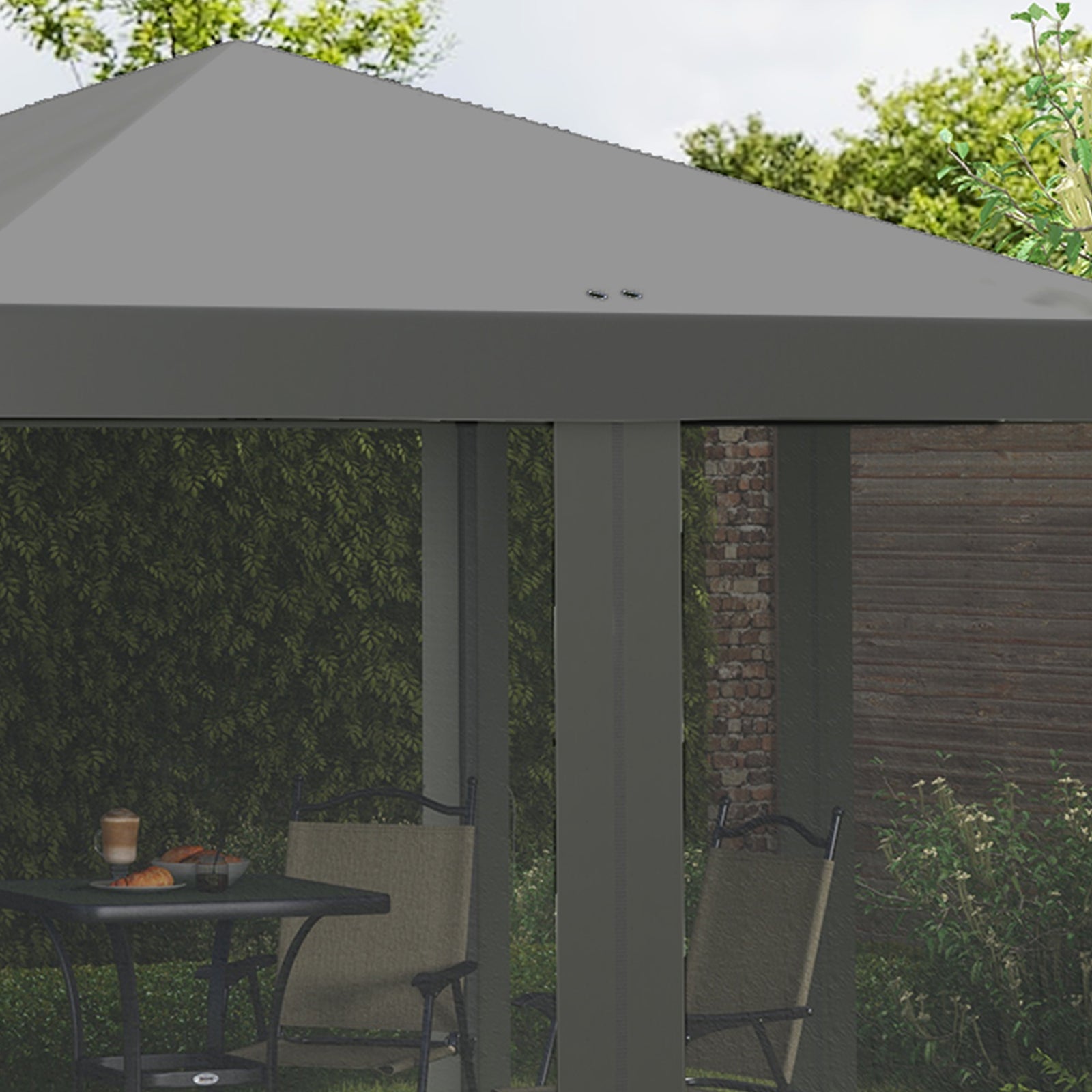 Heavy Duty Pop Up Gazebo With Removable Mesh Sidewall