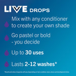 Live Colour Drops Semi-permanent Hair Dye, Orchid Purple 3 Pack