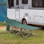 Single Person Folding Camping Cot Portable Camp Sleeping Bed | Green