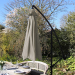 Cantilever Parasol & Square Base | Beige