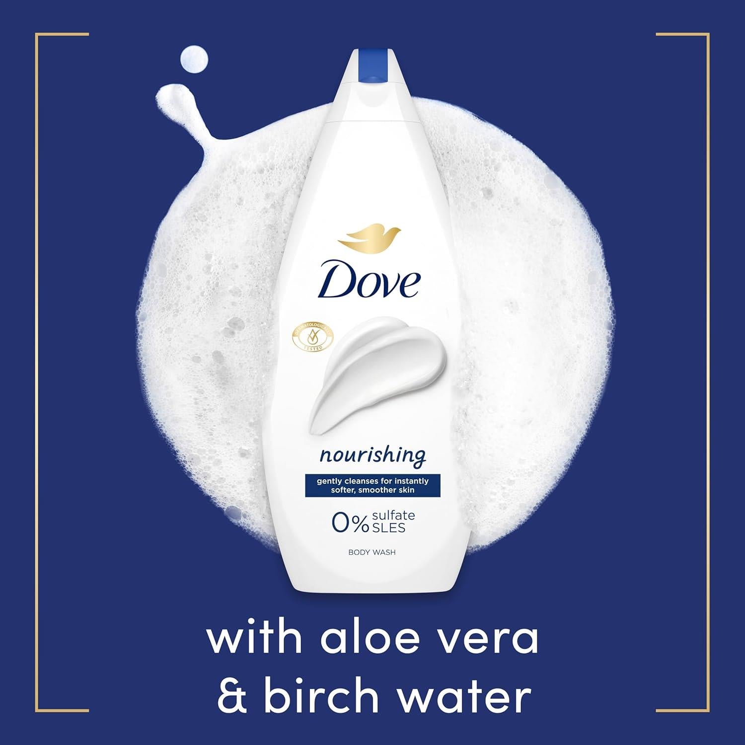 Nourishing Body Wash 0% Sulfate Sles For Softer & Smoother Skin 225ml, 6 Pack