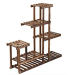 Rustic Large Multi-tiered Wooden Plant Stand