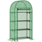 80 X 49 X 160cm Mini Greenhouse Portable Green House With Shelf | Green