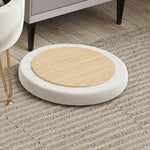 5l Velvet Footstool With Removable Lid For Bedroom | One Size | White