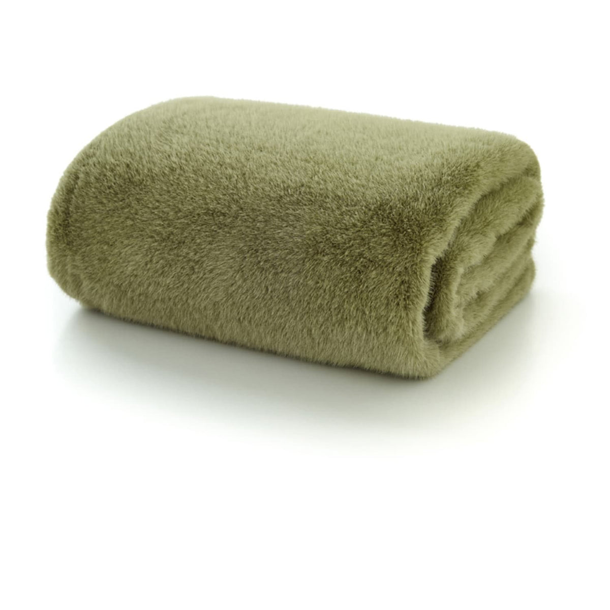 Ashford Faux Fur Throw | 130cm x 180cm | Green