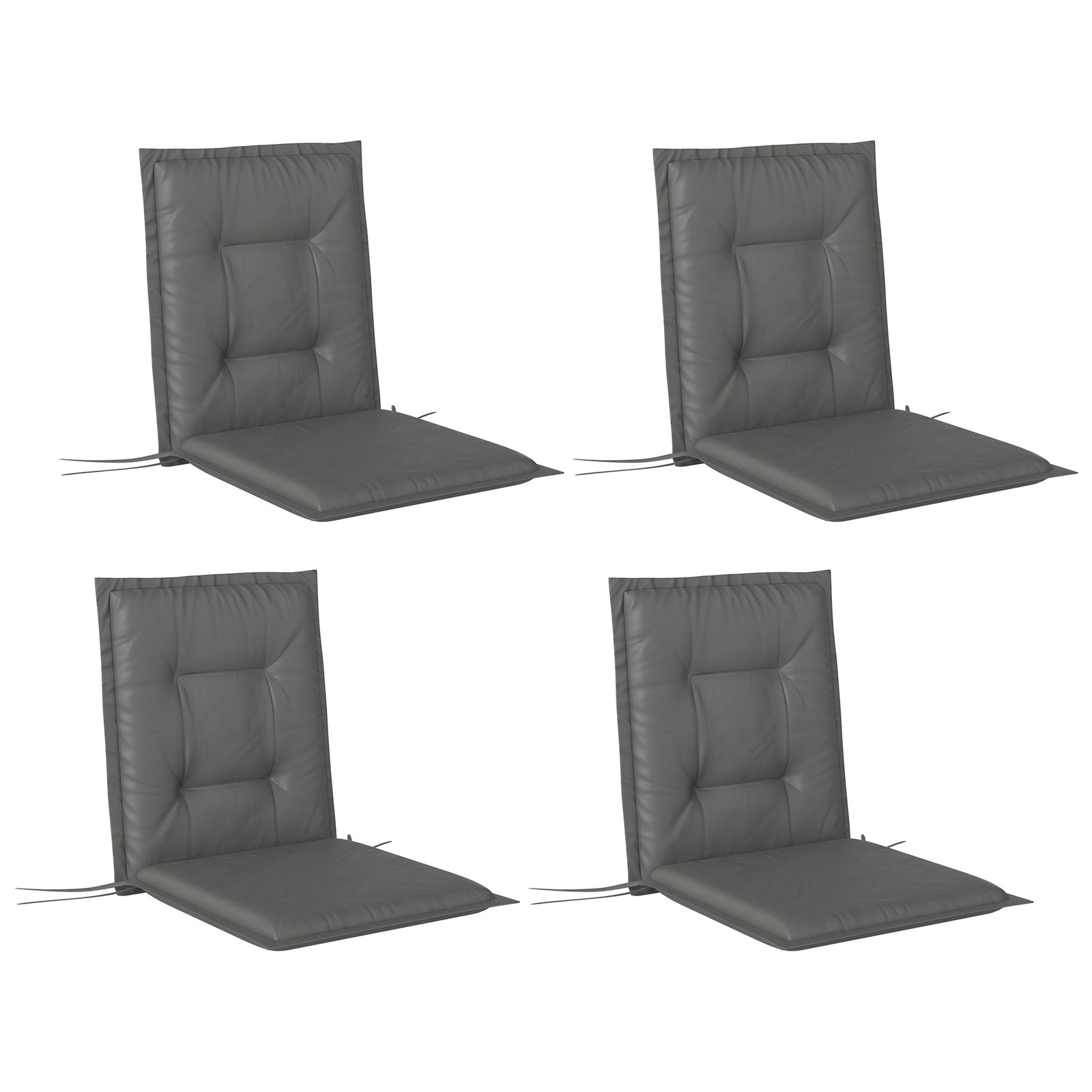 Outdoor Dining Chair Cushions | Light Grey