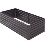 Steel Raised Bed Planter Rods 180 X 90 X 59 Cm | Dark Gray