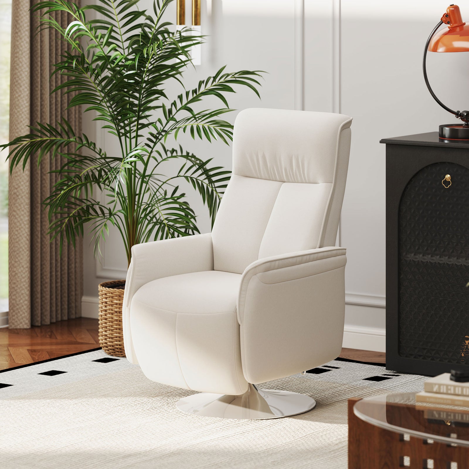Massage Reclining Chair With Adjustable Backrest