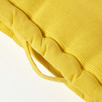 Rajput Ribbed Cotton Floor Cushion | 40cm x 40cm | Yellow