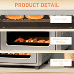 24l Air Fryer Oven Small Electric Oven Grill Roast 1600w
