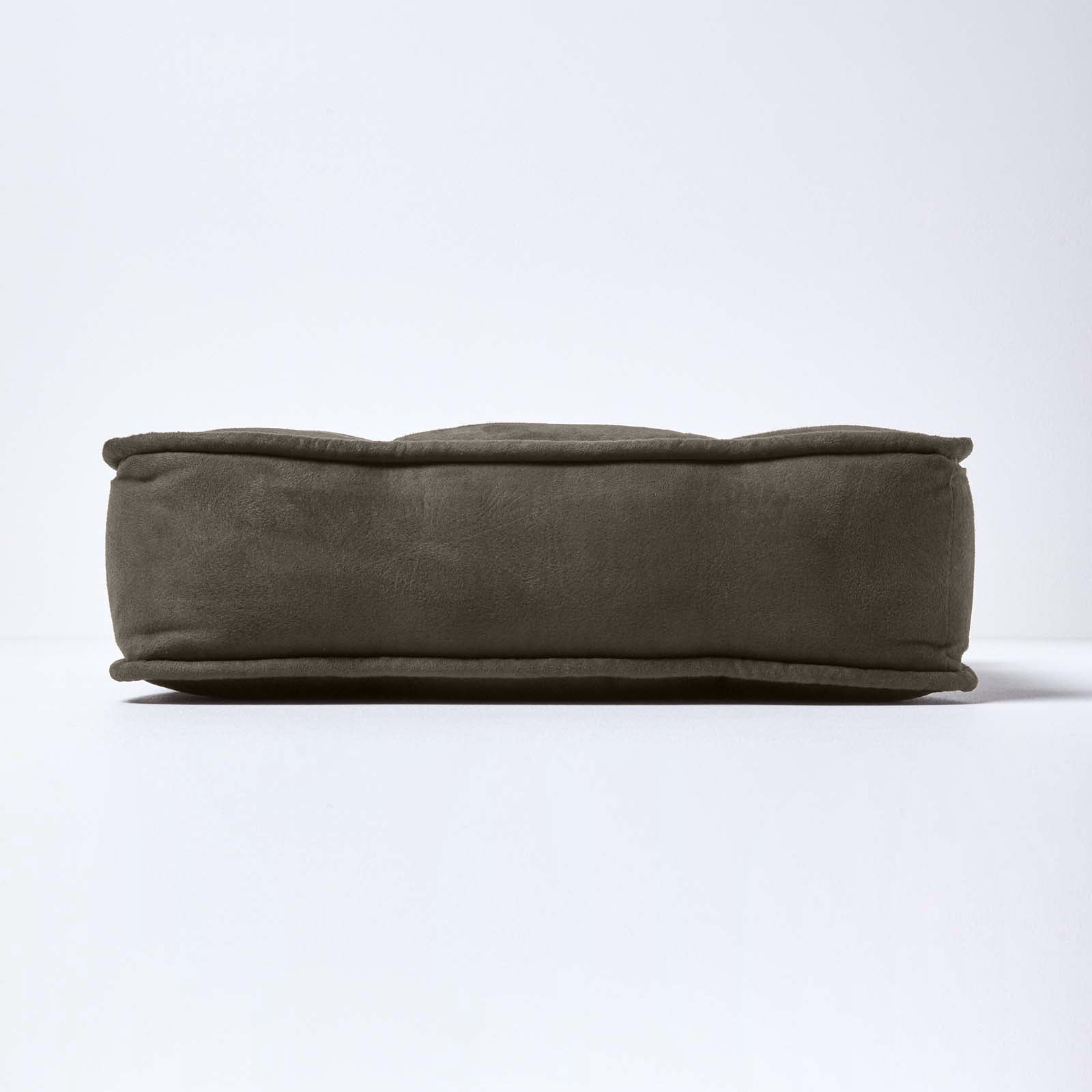 Faux Suede Dining Chair Booster Cushion | 40cm x 40cm | Grey