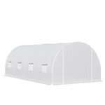 Polytunnel Greenhouse Tent 6x3x2m - White