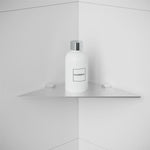 Corner Bathroom Shelf, Organizer, 32cm, Matt Steel, Logic Collection