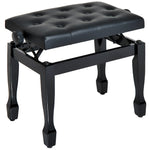 Faux Leather Piano Stool Height Adjustable Seat Keyboard