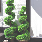 120cm Green Large  Spiral With Decorative Planter