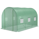 Walk-in Polytunnel Greenhouse 3.5x2m - Green