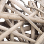Wicker Full Antique Wash Heart | Large | Gray