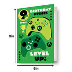 Xbox Multi Ages 7-14 Sticker Birthday Card Official Product