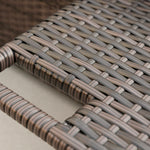 2-person Rattan Daybed Lounger Garden Recline Chair
