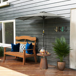 2.7m Garden Half Parasol, Outdoor Umbrella