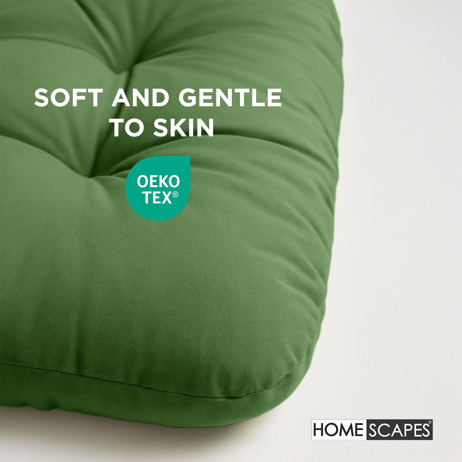 Luxury Garden Round Egg Chair Swing Cushion, 80 X 120 Cm | One Size | Green