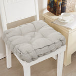 45cm Square Chair Seat Cushion Pad With Handle | Light Grey
