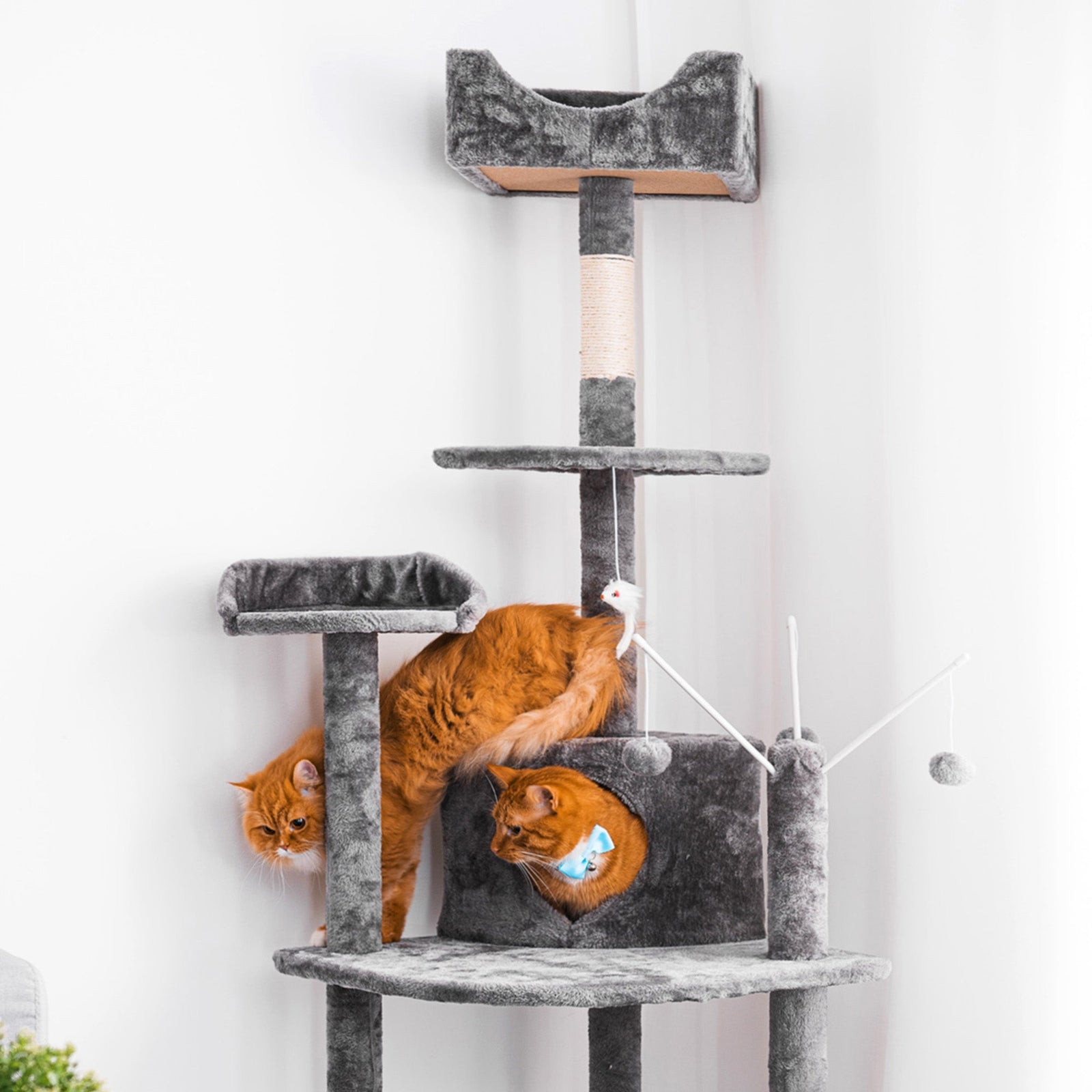 4 Tier Cat Activity Tree And Scratching Post