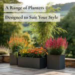 Zinc Galvanised Trough Planter | 100cm x 40cm x 40cm | Grey