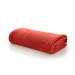 Snuggle Touch Solid Colour Fleece Throw – 140x180cm – Super Soft Plain Blanket | 140cm x 180cm | Crimson