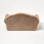Plush Fold Out Sofa Pet Bed | Large | Beige