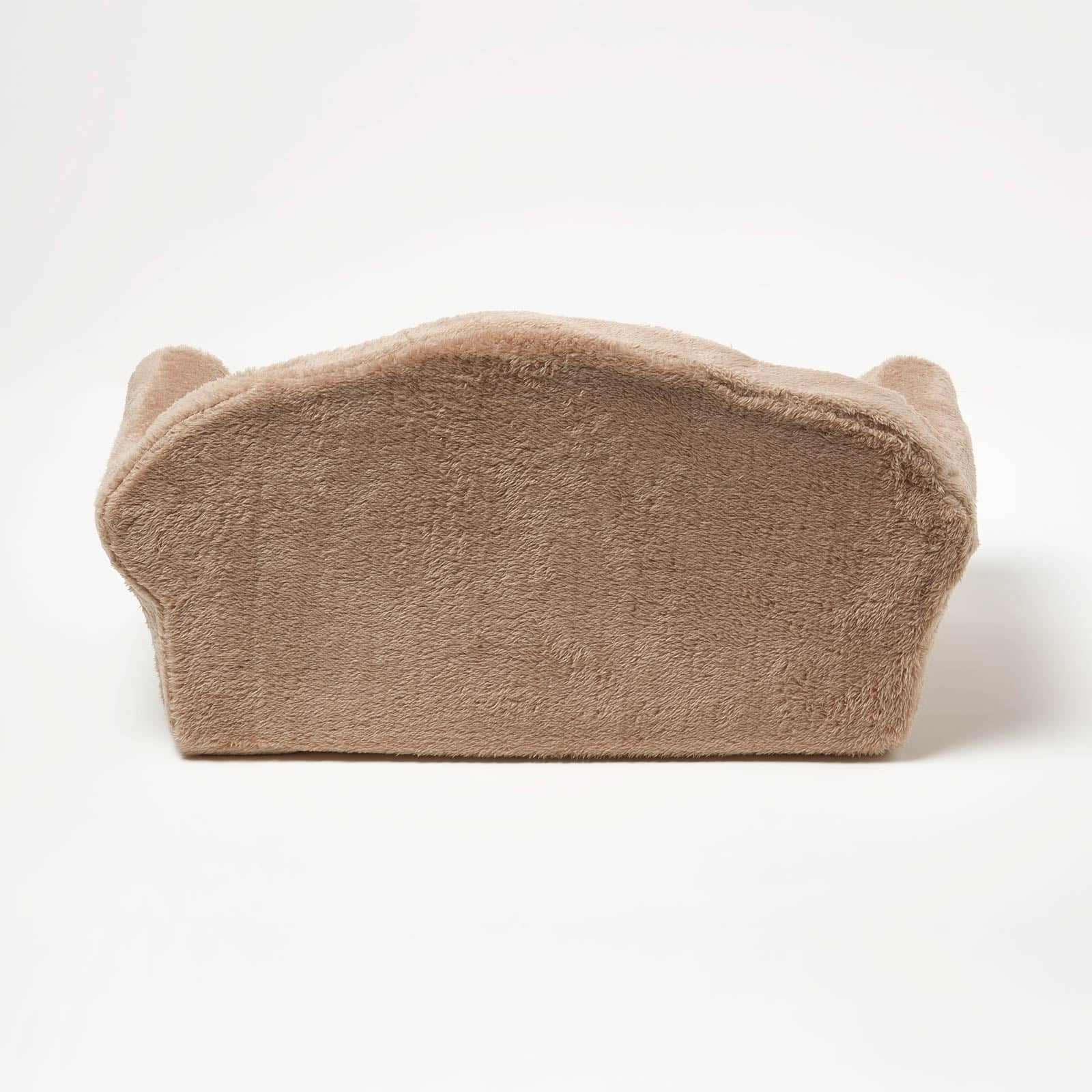 Plush Fold Out Sofa Pet Bed | Large | Beige