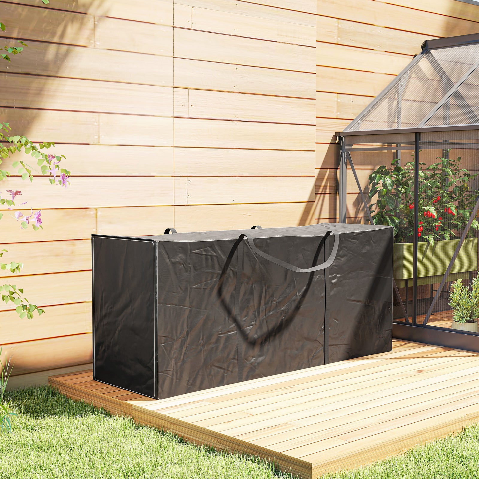 720l Waterproof Cushion Storage Bag, Black