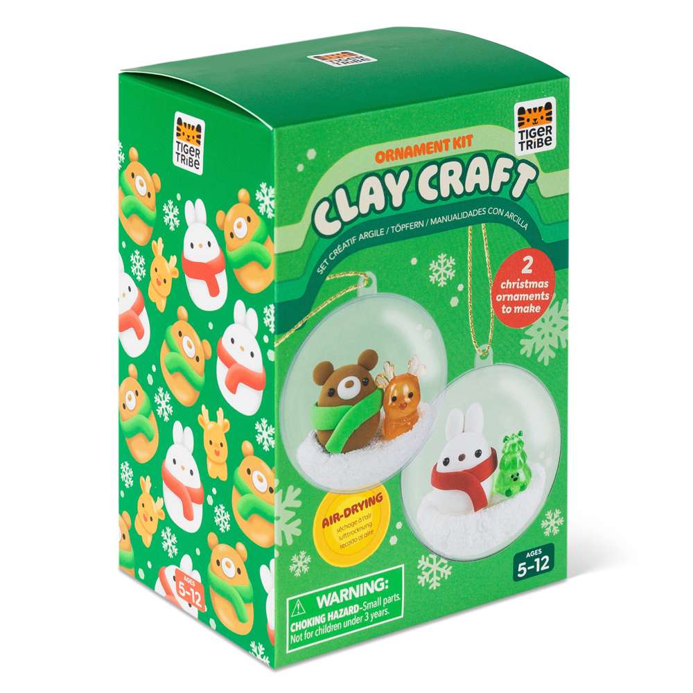 Bauble Craft Clay Kit - Bear & Bunny