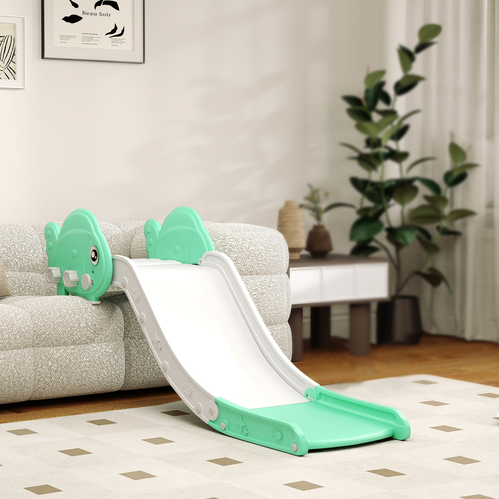 Kids Sofa Slide, Toddler Slide With 130cm Extended Length, For Sofa, Bed, Stairs