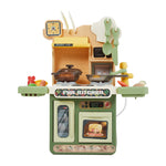 Kids Pretend Kitchen Playset With Sounds, Light And Play Food | Green