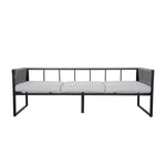 4-piece Garden Furniture Set With Sofa, 2 Armchairs & Table, Galvanised Steel Frame, Rope Weave Design, Weather-resistant Cushions | Light Grey