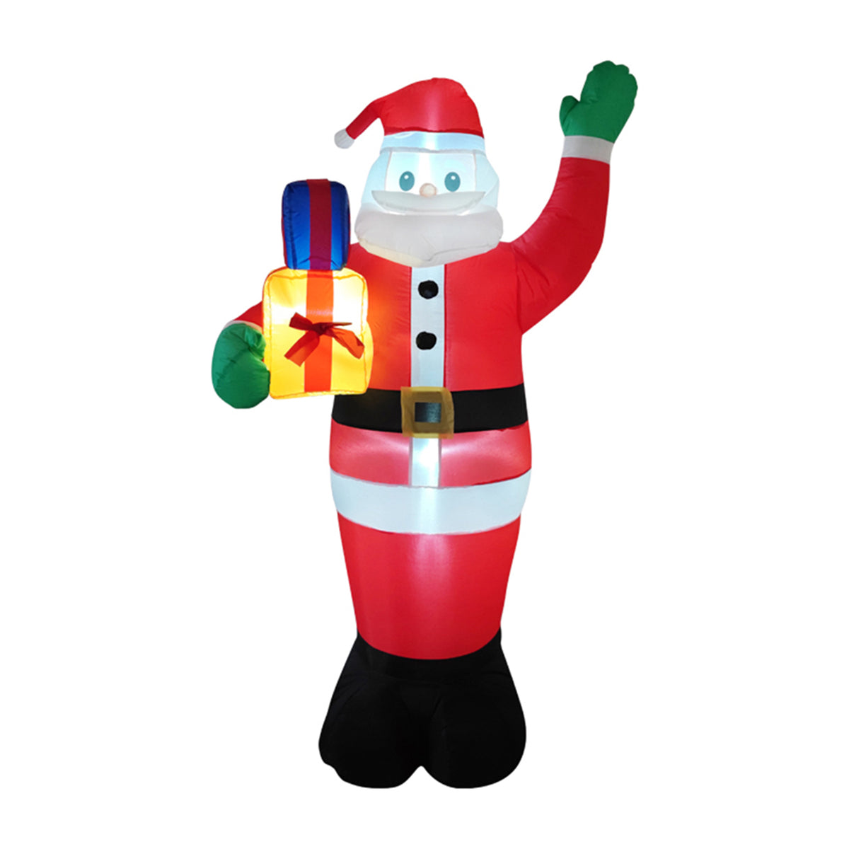 Breeins 180cm/6ft Blow Up Christmas Santa Claus Inflatable Decoration With Led Lights
