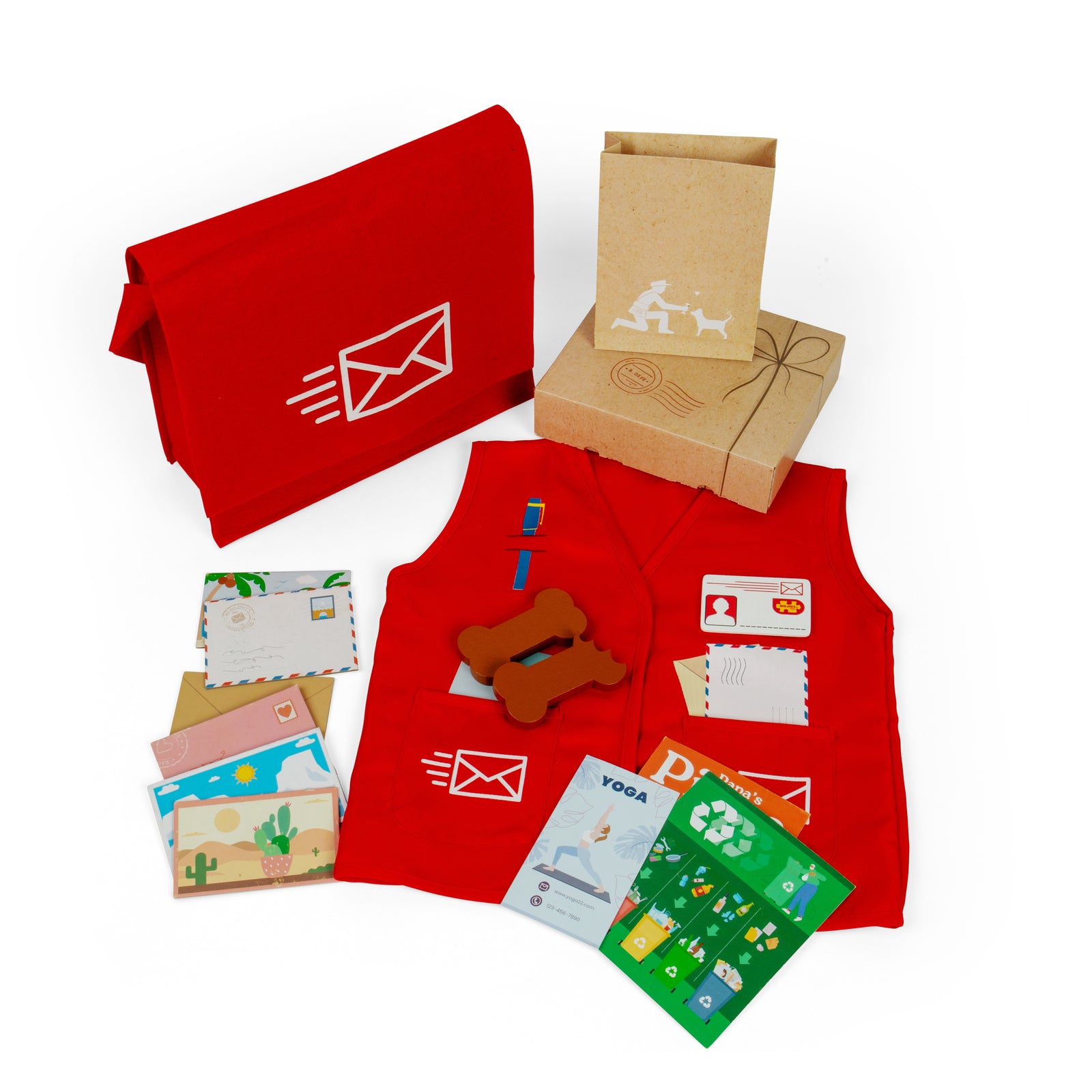 Mail Carrier Dress Up Set For Kids