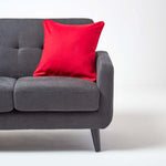 Cotton Plain Cushion Cover | 60cm x 60cm | Red