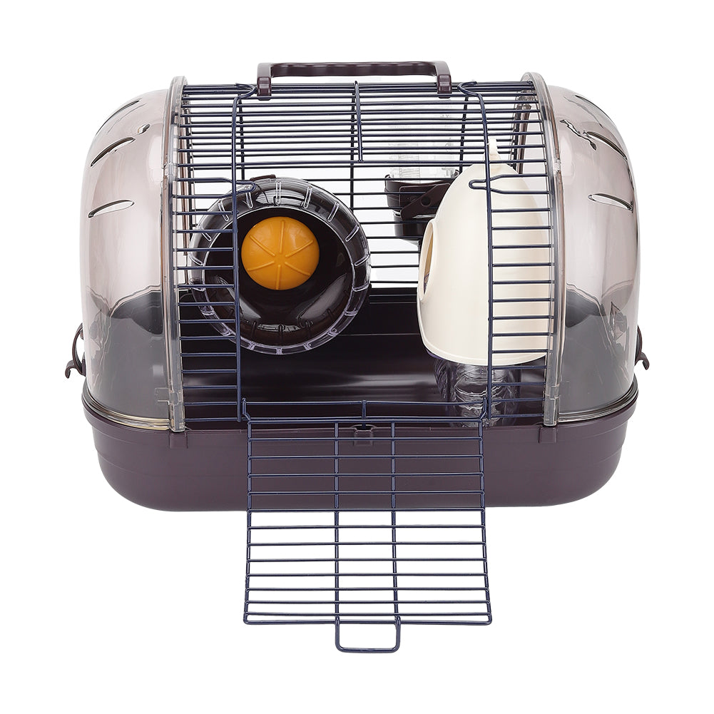 Crystal Hamster Cage Basic Outdoor Cage For Viewing Pet Cages | Coffee