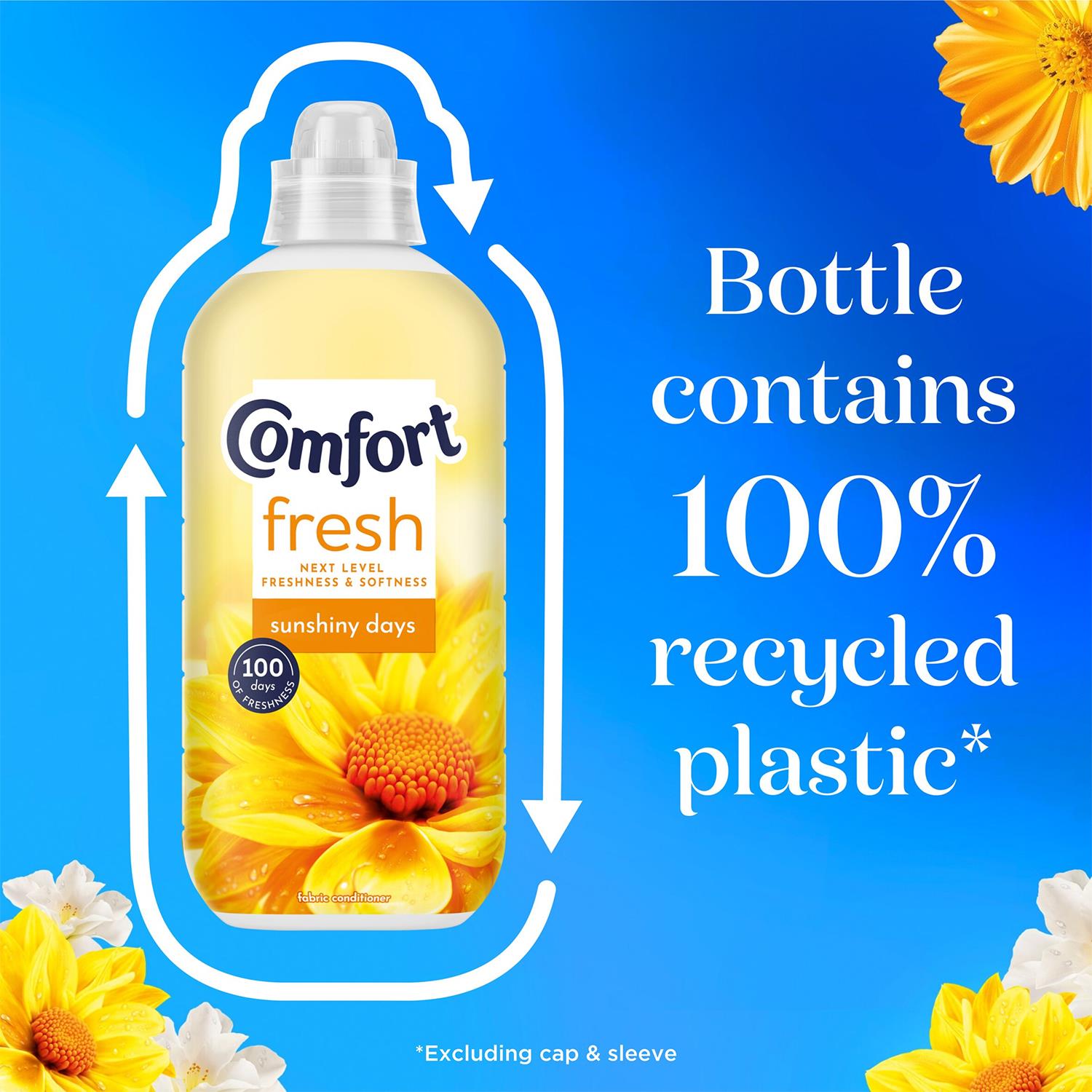 Fresh Sunshiny Days Liquid Fabric Conditioner 31 Washes 930ml, 8 Pack