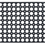 Rubber Ring Entrance Doormat | 75cm x 44cm | Black