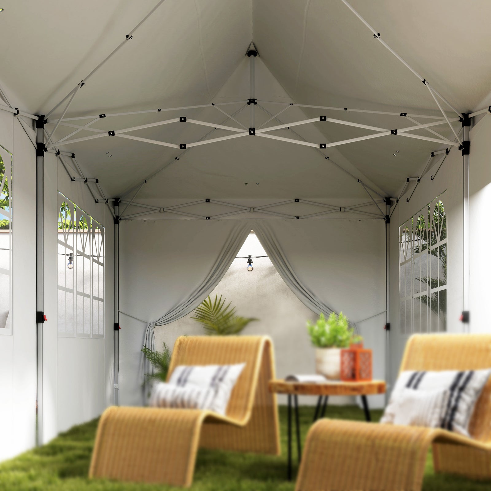 3x6m Pop Up Gazebo With Sides, Bag, Upf50+