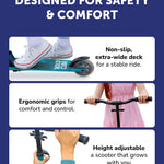 Deluxe 2 Wheel Scooter | Sapphire