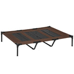 Pawhut Elevated Dog Bed Cooling Raised Pet Cot For Indoor Outdoor Use, Xx Large | Brown