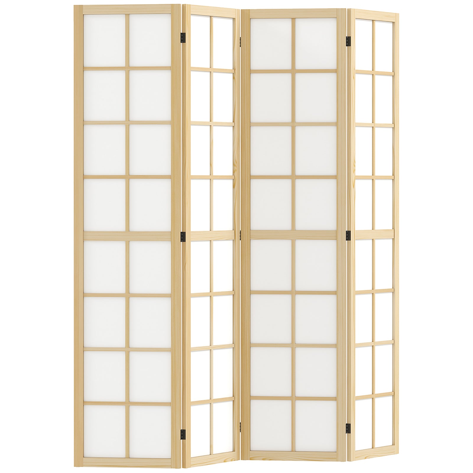 4 Panel Folding Room Divider, 160 X 170cm