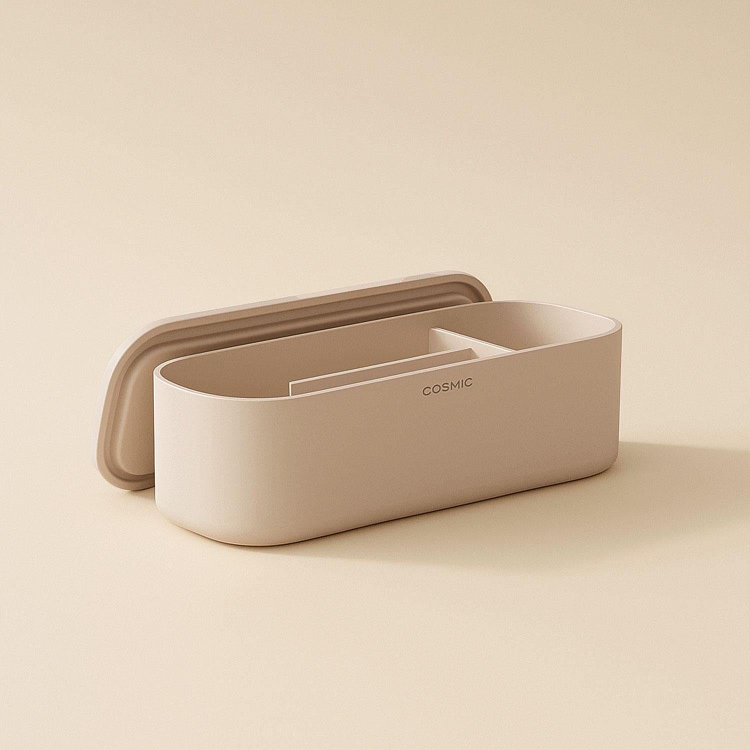 Bathroom Organiser Storage Box Freestanding Alife Collection | Light Grey