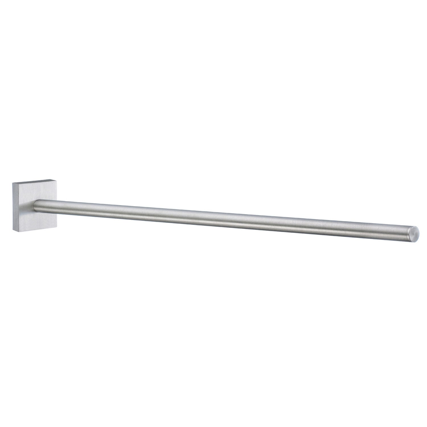 Chrome Fixed Towel Rail Wall Mounted Bathroom Storage | Brushed Chrome