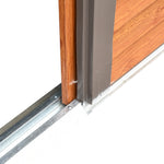 Garden Shed Wood Effect Tool Storage Sliding Door Wood Grain | Small | Brown